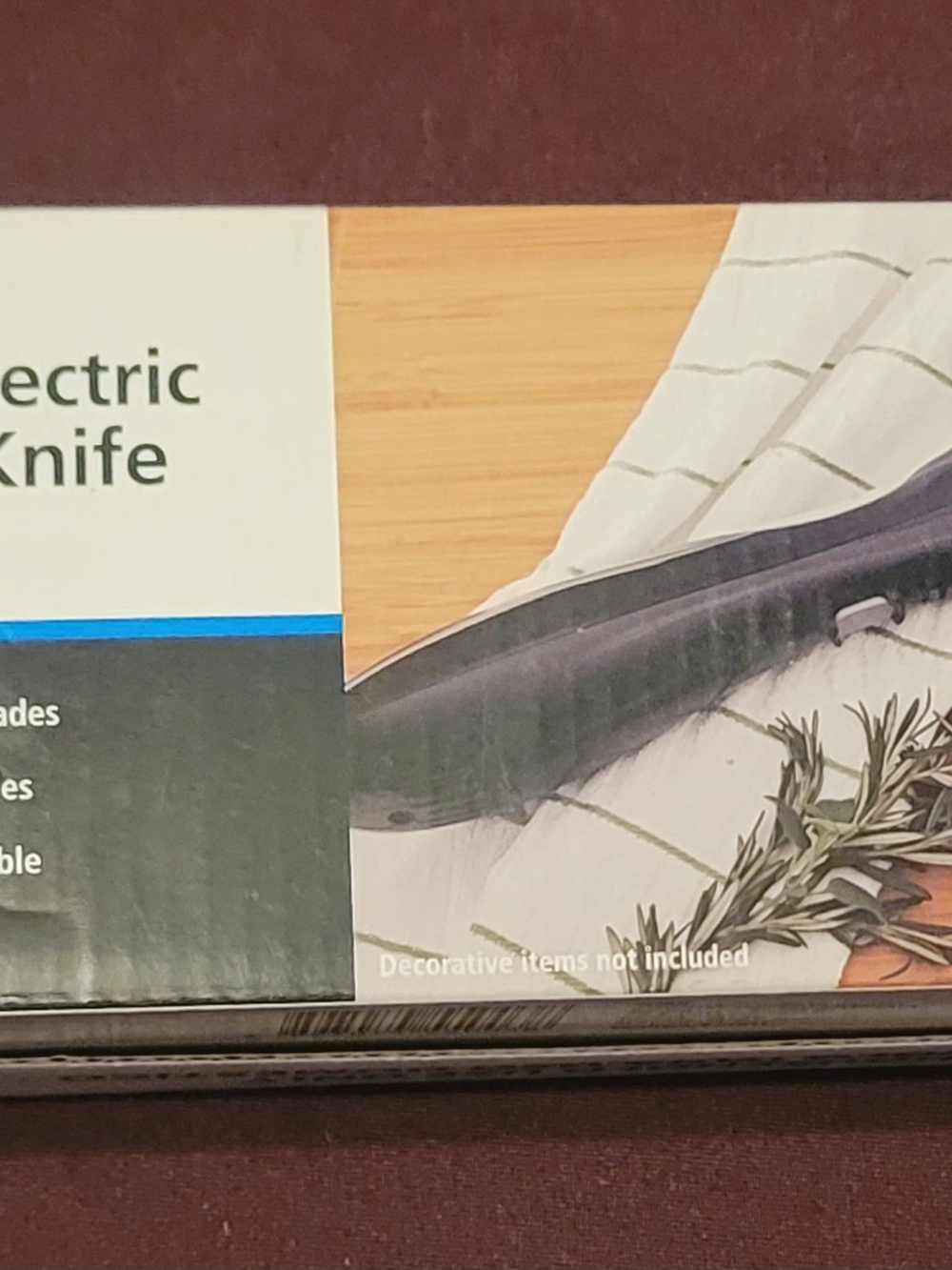Mainstays Electric Knife with 7-inch stainless steel blades
